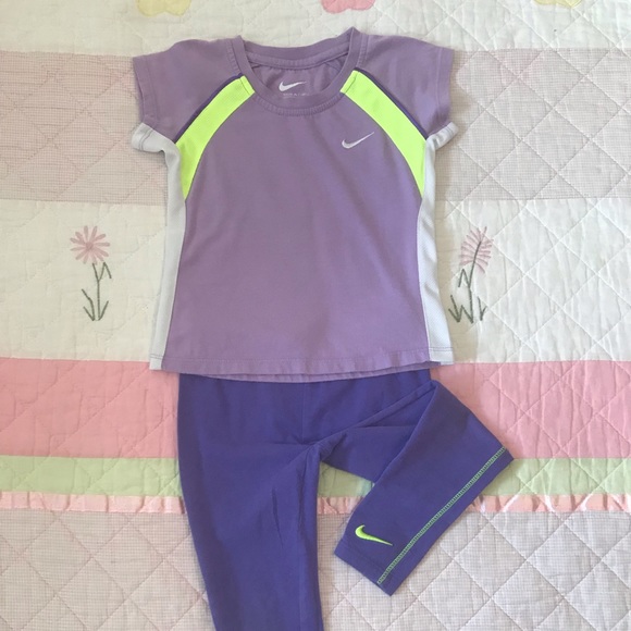 Nike Other - Nike 2 Piece Matching Set. Purple Leggings and Tee